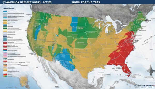 Winter tire legal requirements map Winter tire legal requirements map