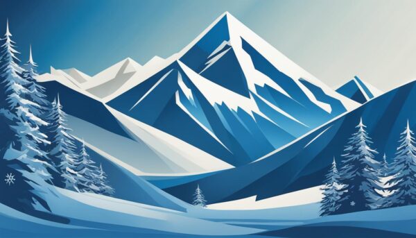 Three Peak Mountain Snowflake symbol Three Peak Mountain Snowflake symbol