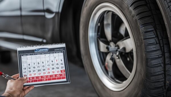 Tire maintenance timing