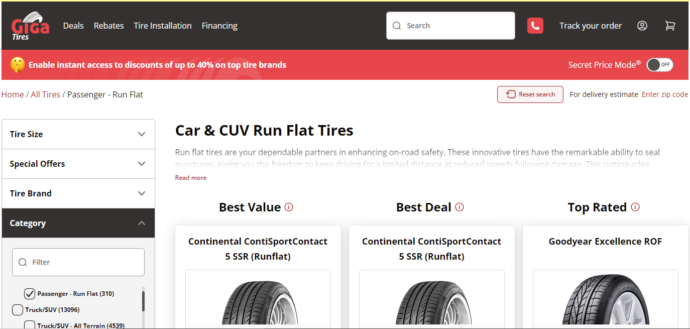 Run-Flat Tires