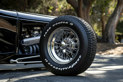 White Lettering on Tires