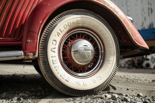 White Lettering on Tires