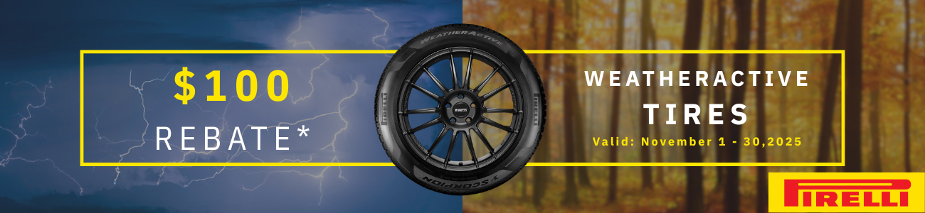 Pirelli Weatheractive $100 Rebate