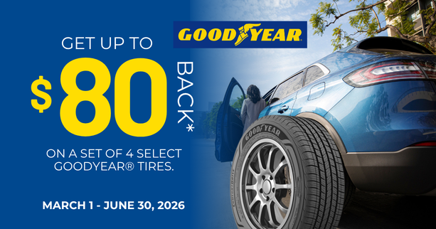 Goodyear UP to $80 Rebate