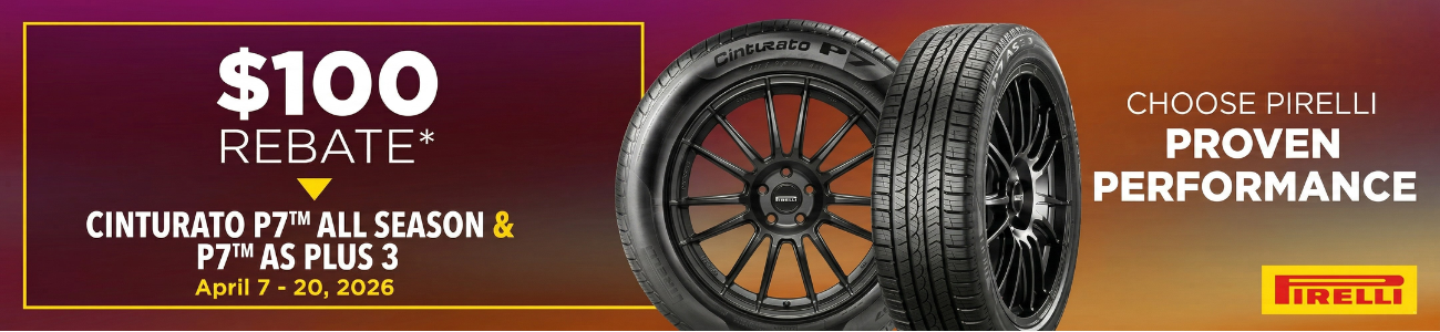 Pirelli $100 April 2026 Rebate