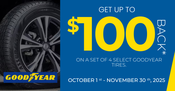 Goodyear UP to $100 Rebate