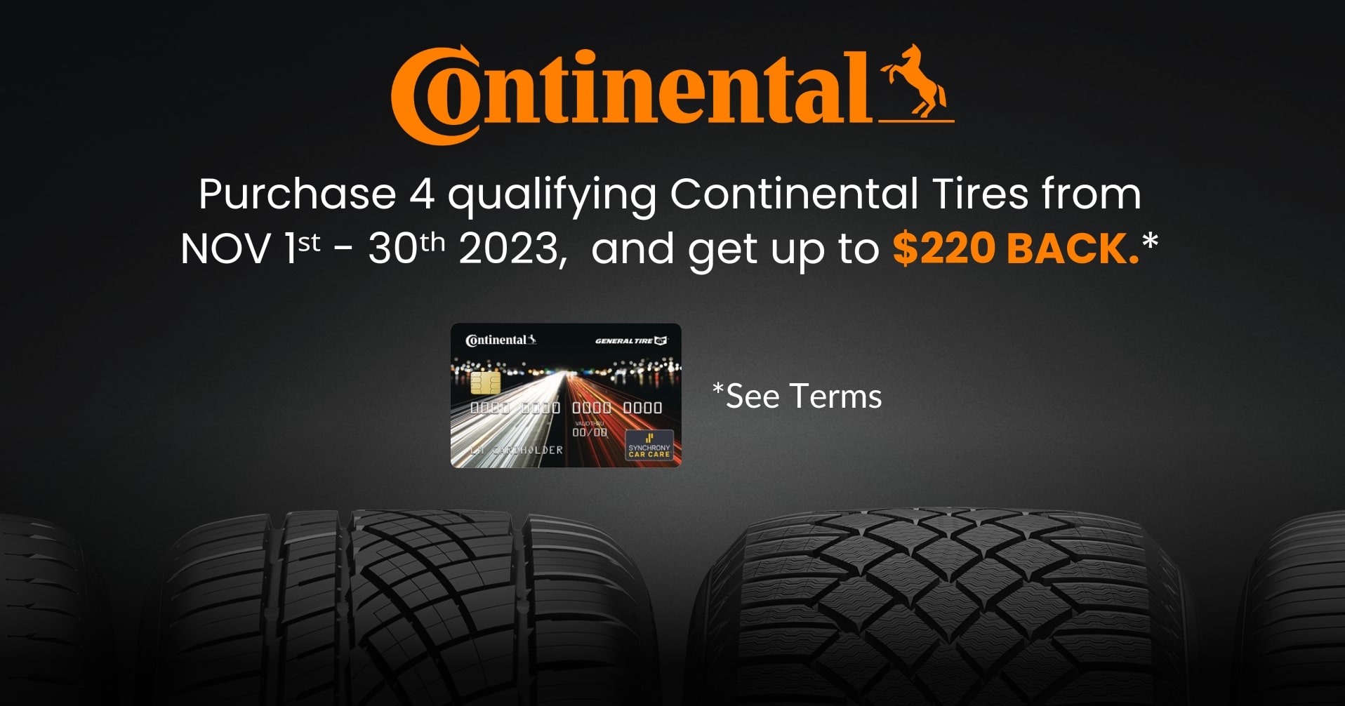 Continental Tires November 2023 Rebate