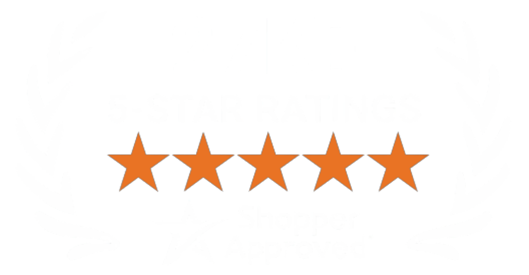 5 Star Excellence award from Shopper Approved for collecting at least 100 5 star reviews