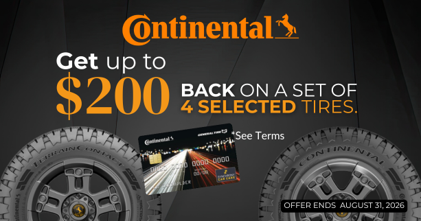 Continental July Rebate 2026