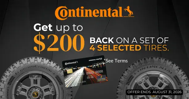 Continental July Rebate 2026
