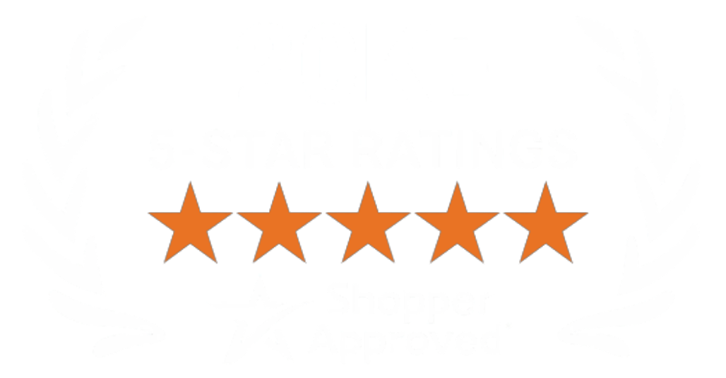 5 Star Excellence award from Shopper Approved for collecting at least 100 5 star reviews
