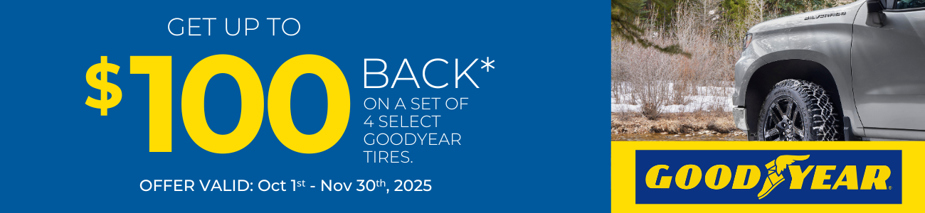 Goodyear UP to $100 Rebate