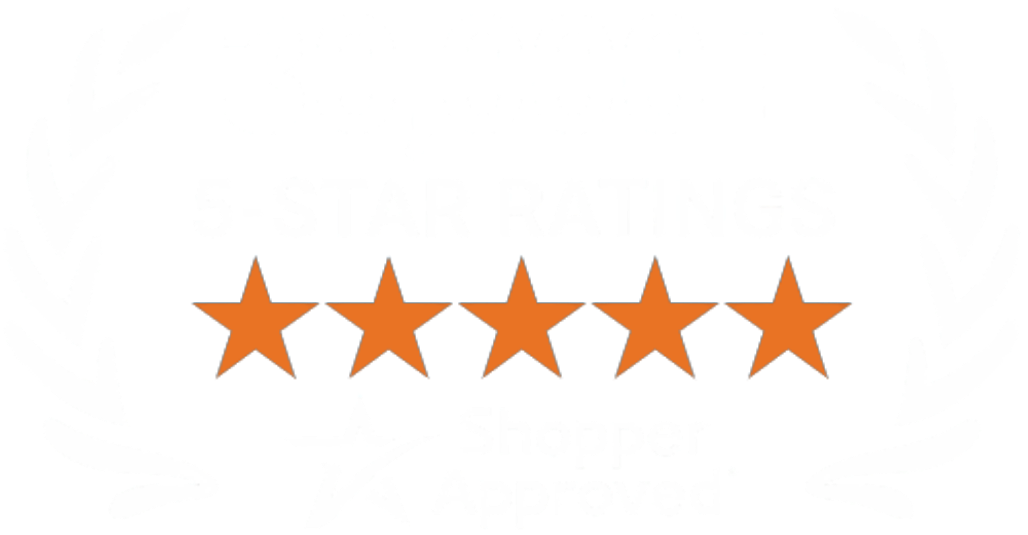 5 Star Excellence award from Shopper Approved for collecting at least 100 5 star reviews