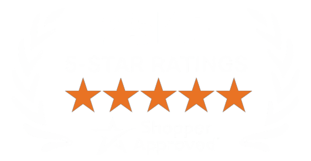 5 Star Excellence award from Shopper Approved for collecting at least 100 5 star reviews