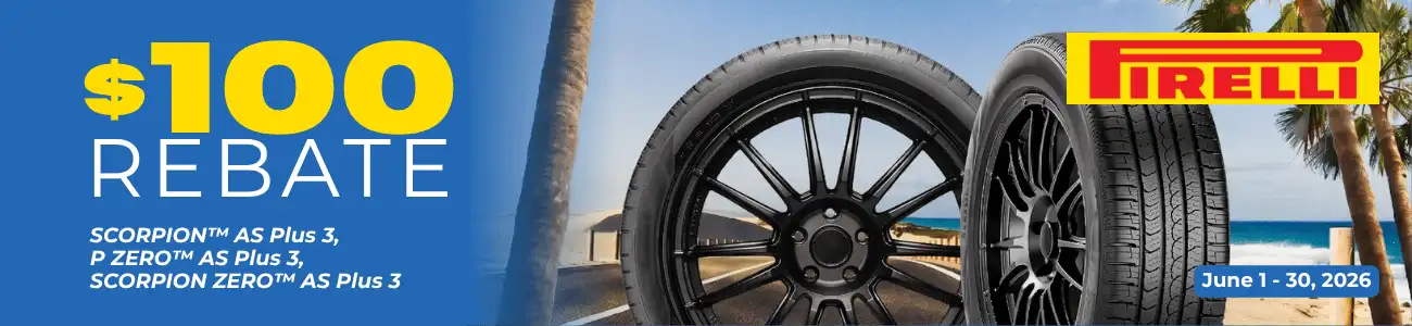 Pirelli $100 Summer Rebate 2026 